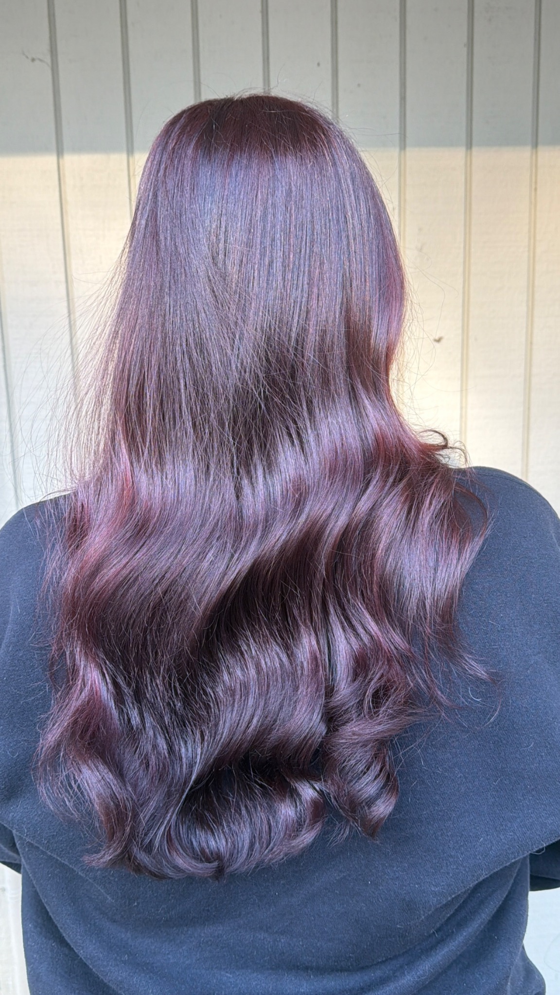 Rich glossy brunette color by Hair by Maddie Rose